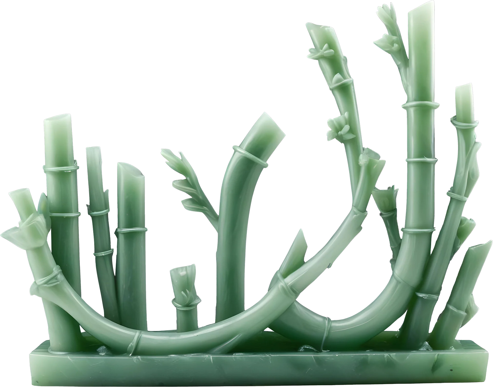 Jade Signature – Bamboo Sculpture PNG product image (1)