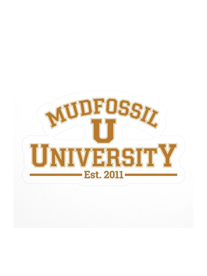 Mudfossil University Crest Sticker product image (1)