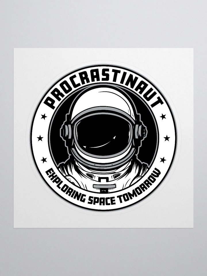 Procrastinaut Sticker – For Space Lovers Who Take It Slow product image (2)