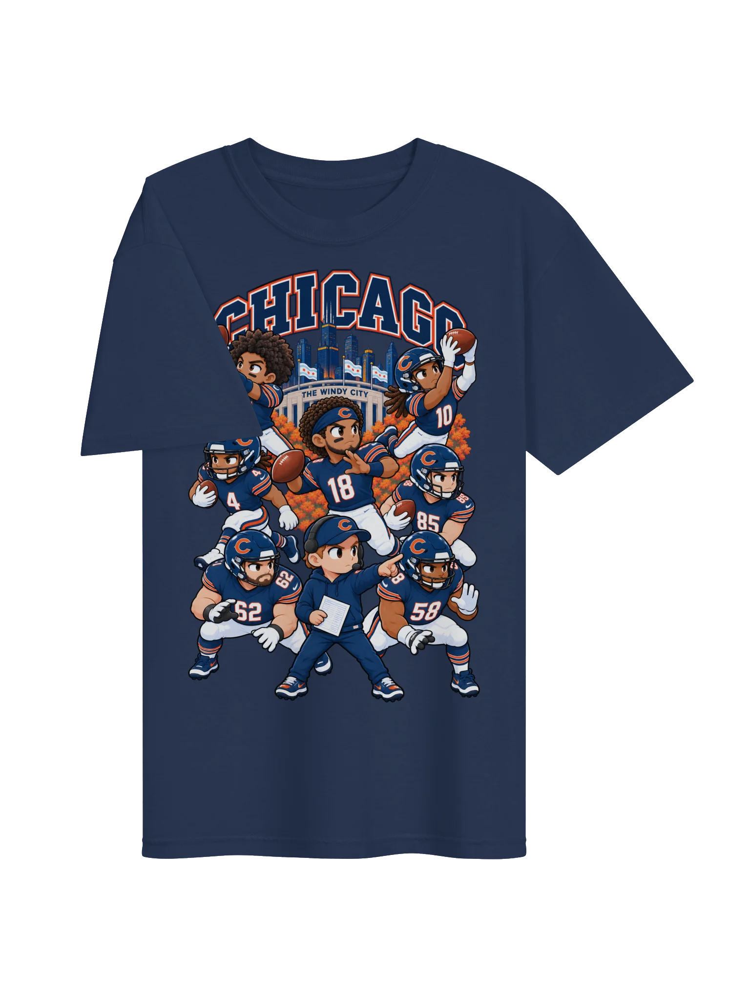 Chicago Football Animated Player T-Shirt product image (57)