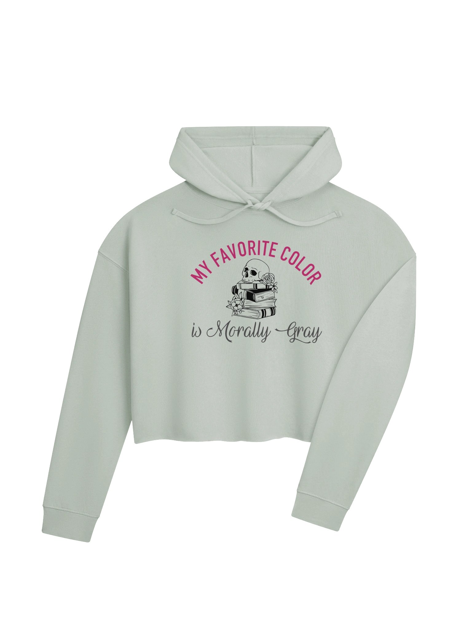 Morally Gray Crop Hoodie product image (3)
