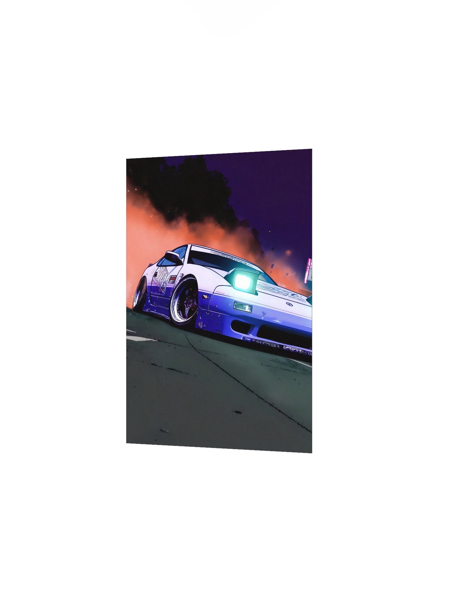 NEON DRIFT Matte Poster product image (2)