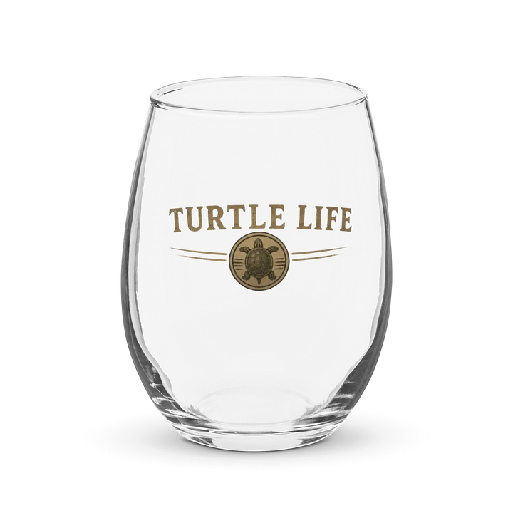 Turtle Life stemless wine glass product image (1)