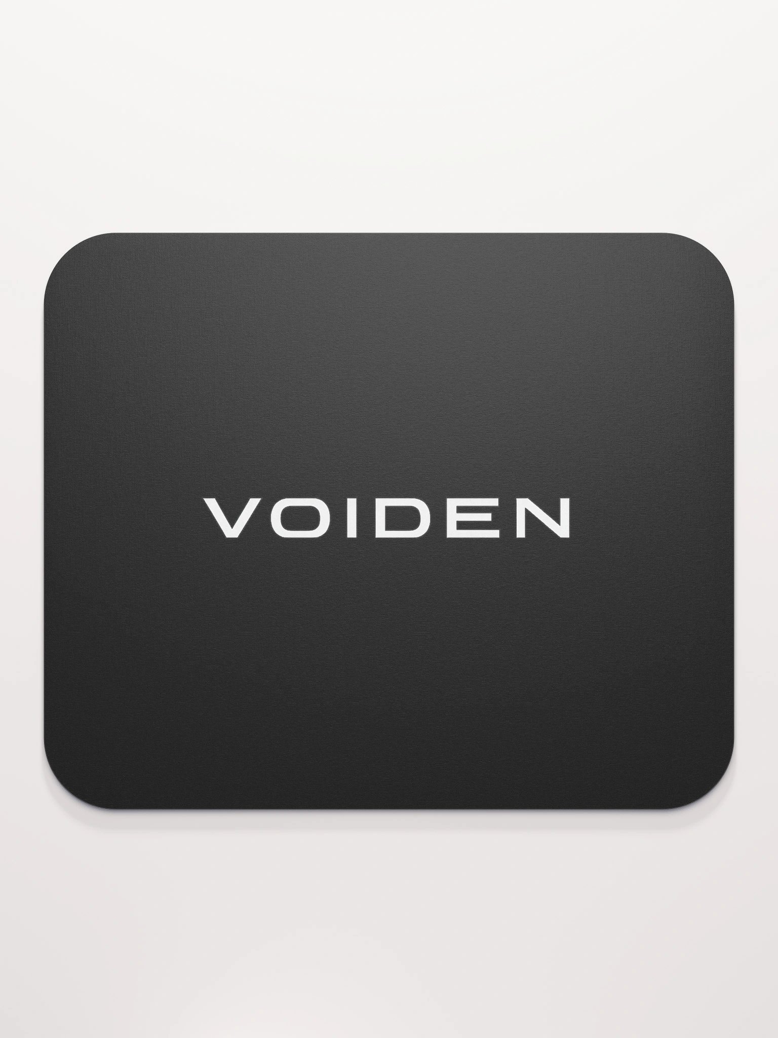 VOIDEN // Classic Mouse Pad – Center Logo (Black) product image (2)