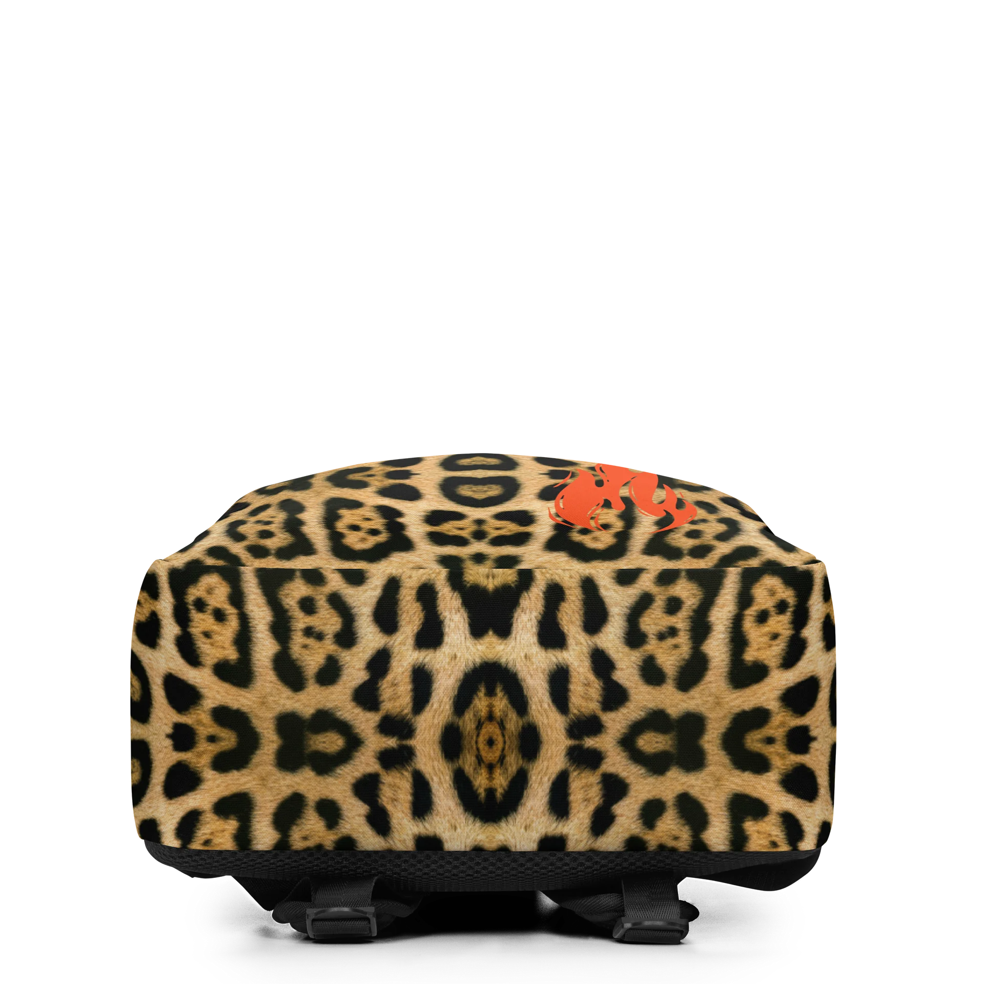 Fire logo Leopard Print All-Over Backpack product image (4)