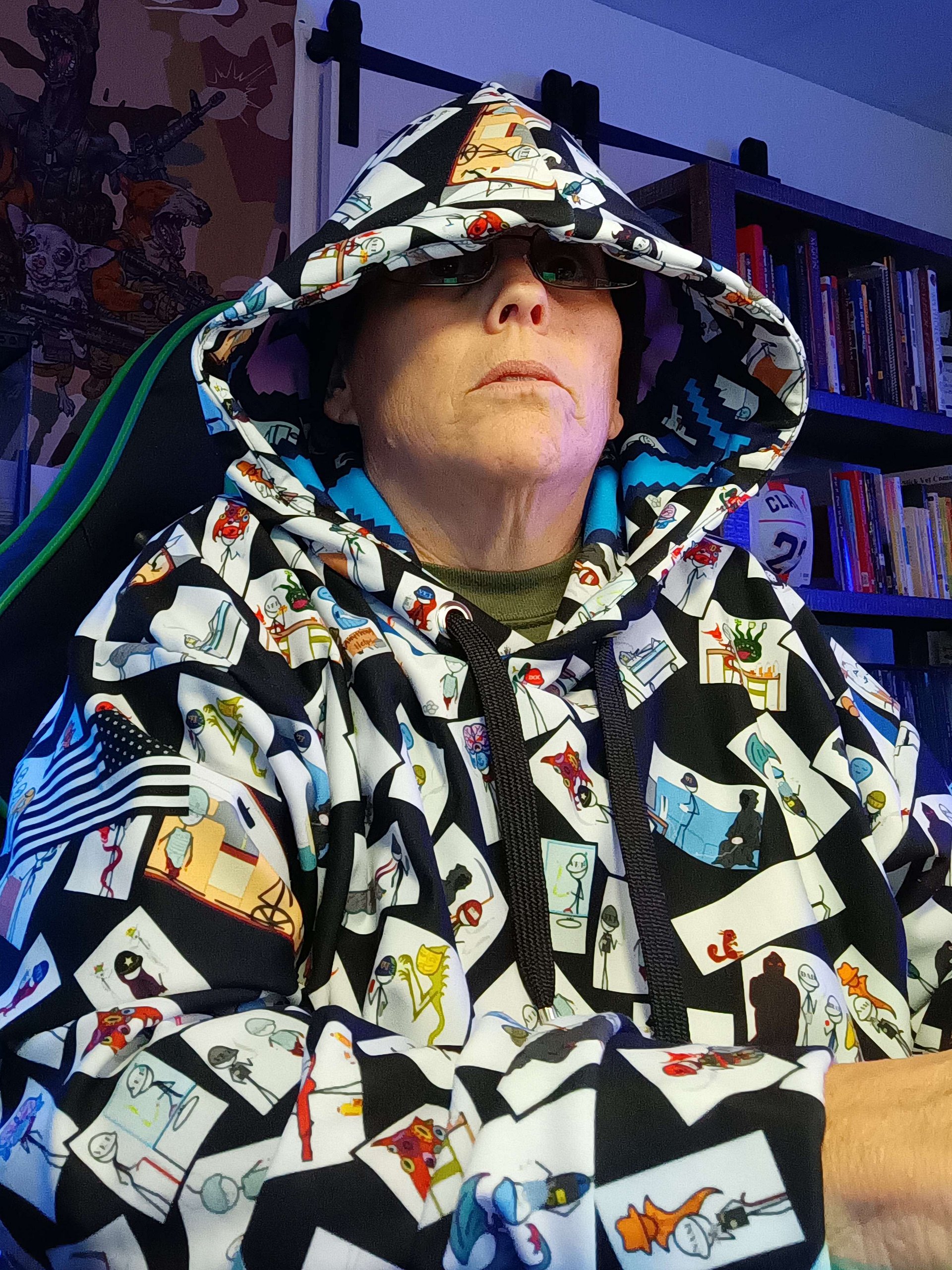 Stick Vet Comic Pannels Hoodie BLK product image (1)