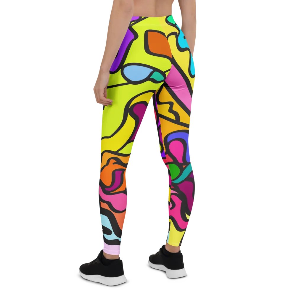 Flowing Colors All-Over Leggings – Wave at Sunset product image (2)