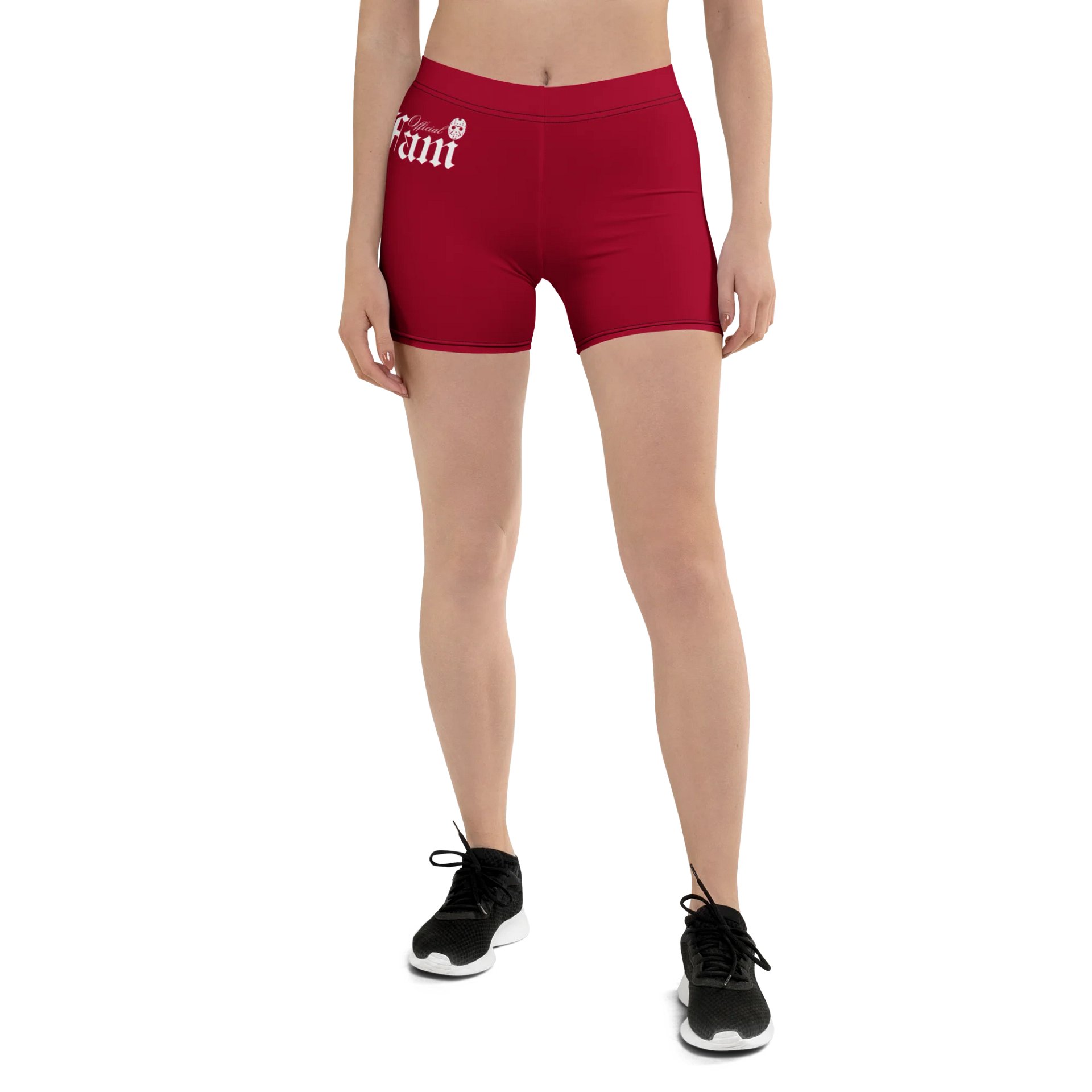 GRIMFAM - PERKY PEACH GYM SHORTS #1 Crimson Red product image (3)