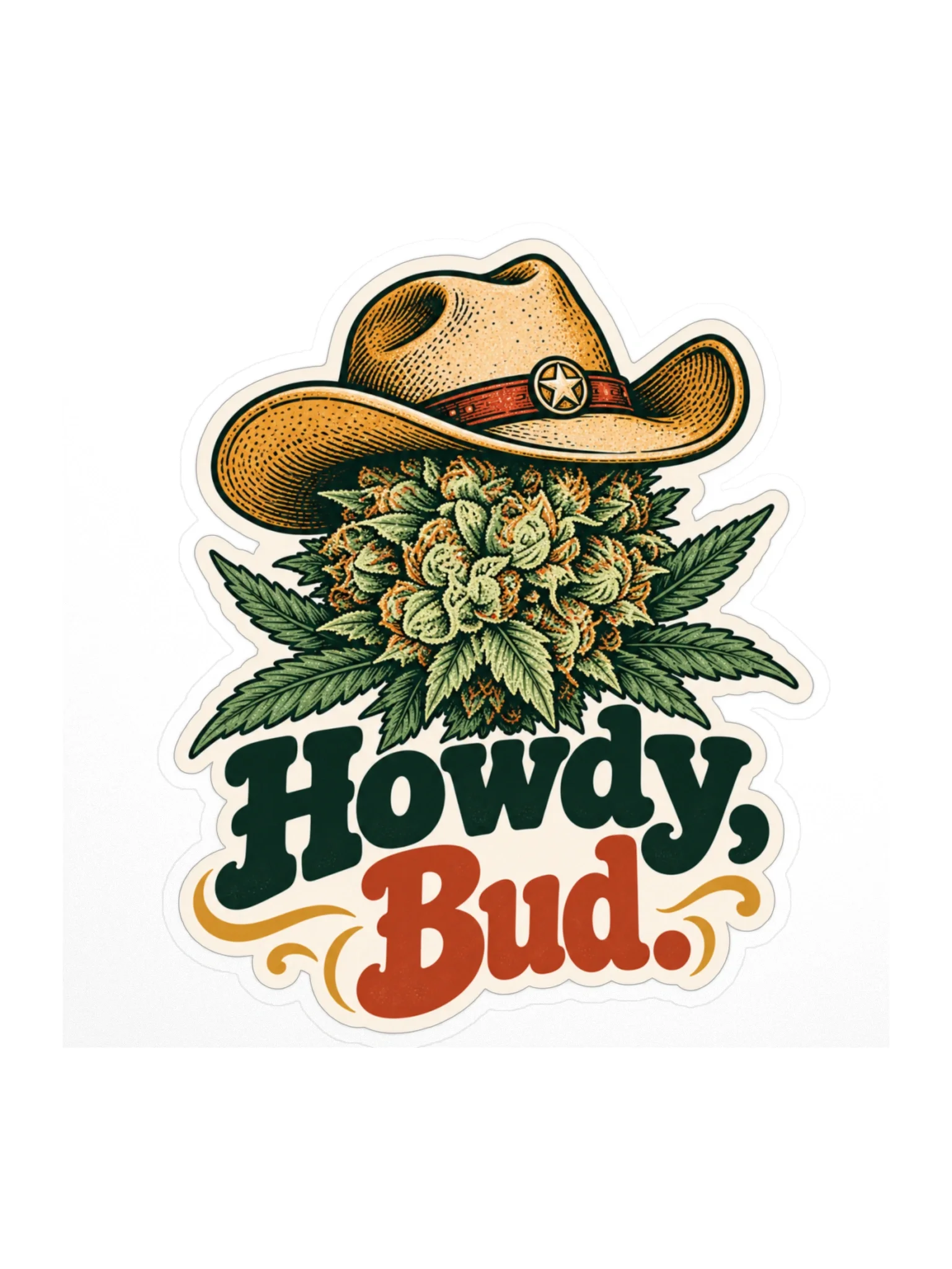 Howdy, Bud! Sticker