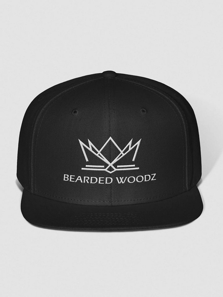 Bearded Woodz Classic Snapback (White Embroidery) product image (1)