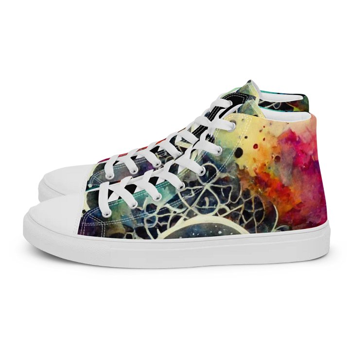 Cosmic Lace High Top Canvas Shoes product image (1)