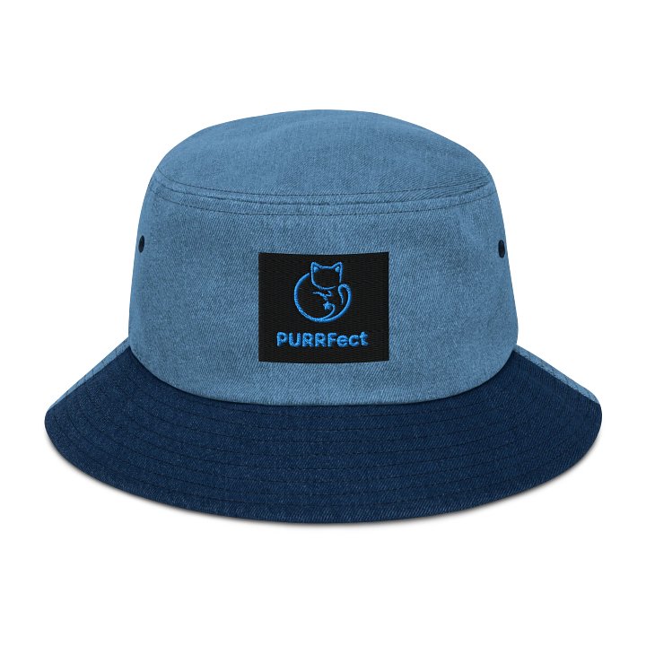 PURRFect Cat Denim Bucket Hat product image (1)