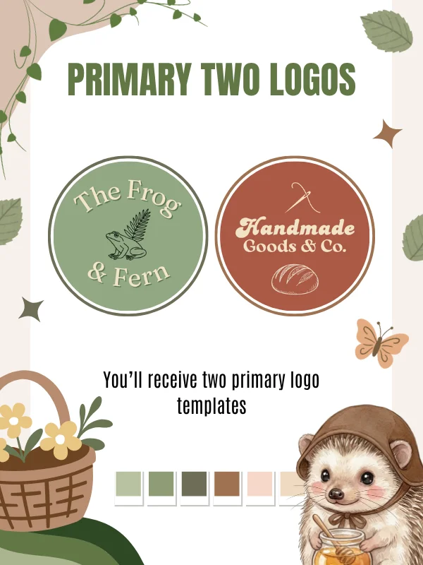 Cottagecore Logo Templates Canva (MRR/PLR) product image (2)