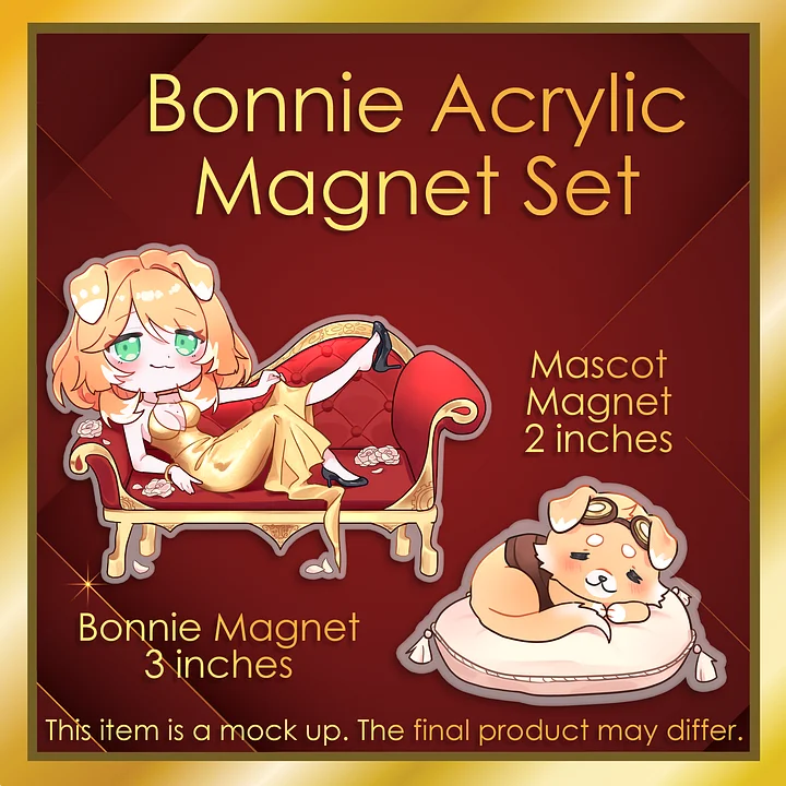 Bonnie Barkswell Anniversary Acrylic Magnet Set [PREORDER] product image (1)