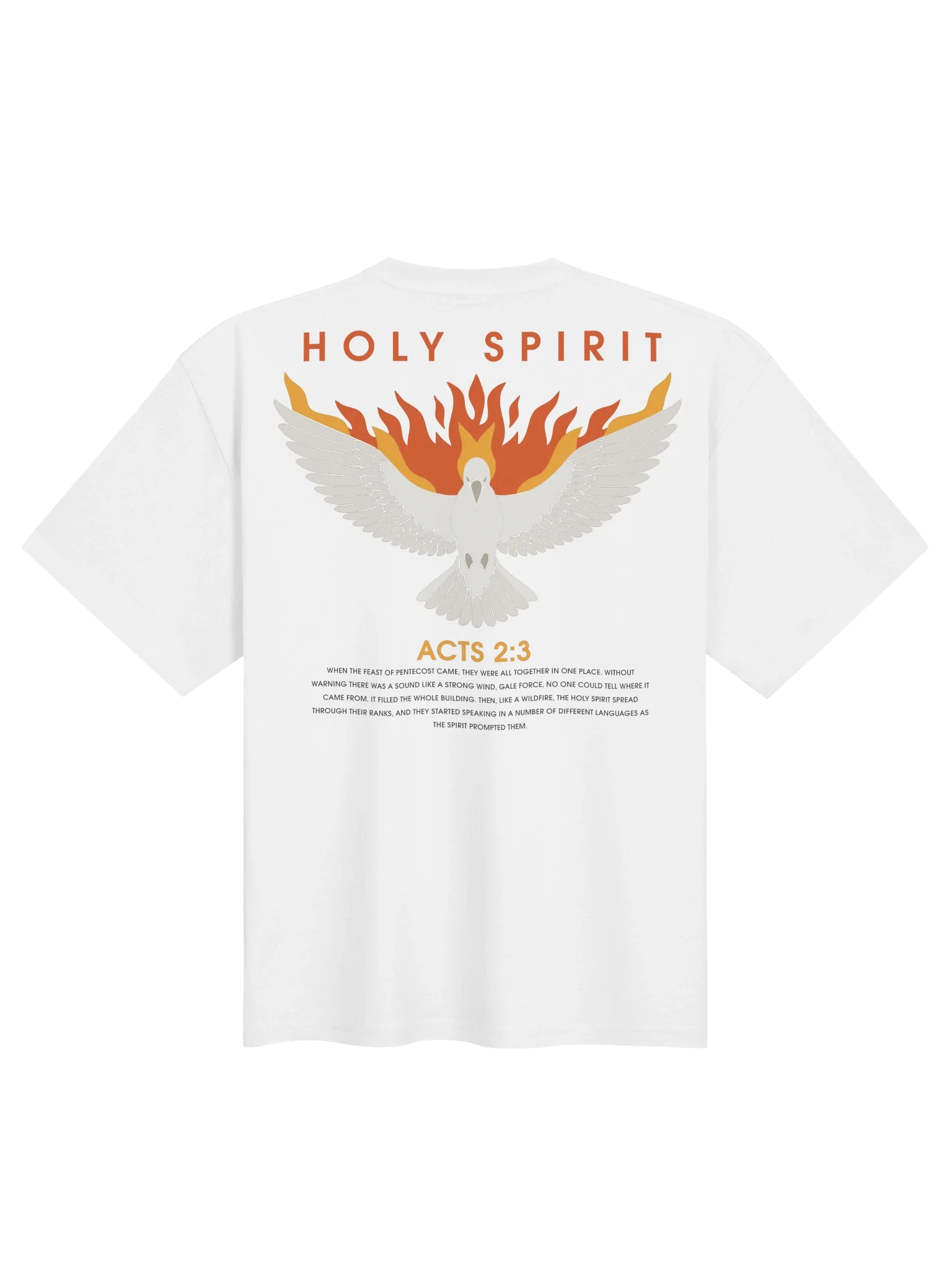 'Holy Ghost' Oversized Tee — back view