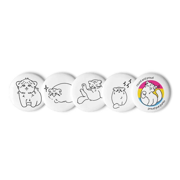 Pride Manul Pin Set - Pansexual product image (3)