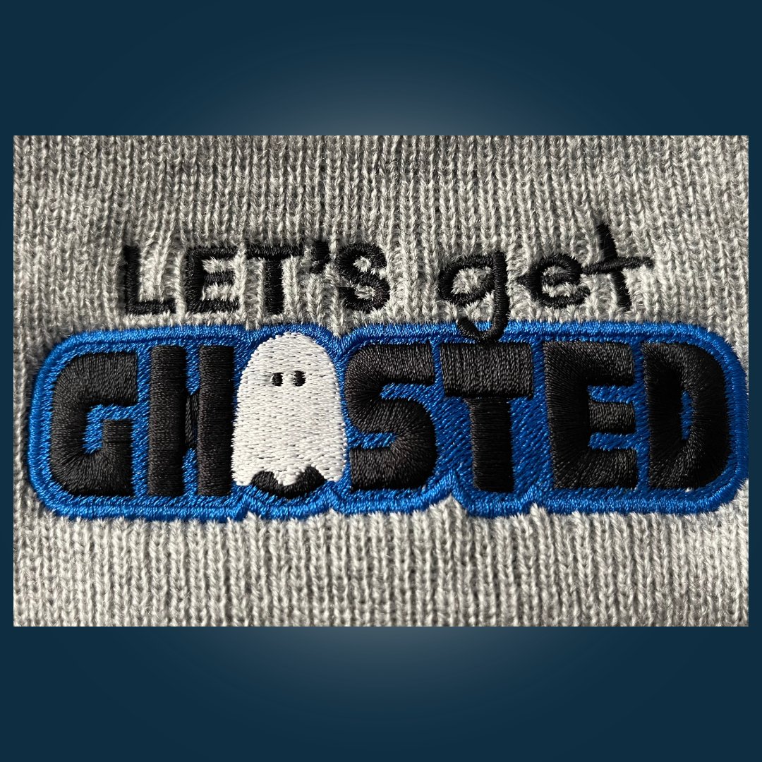 “Let’s Get Ghosted” Embroidered Beanie product image (3)
