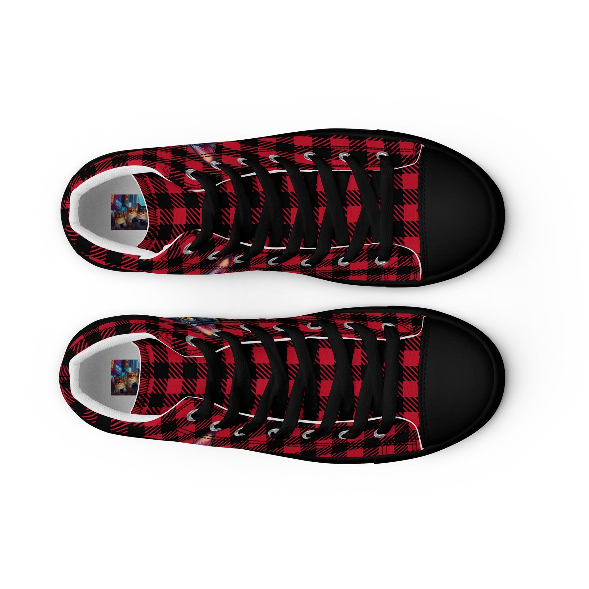 Men's High Top Canvas Shoes-Caffeine Goblin Energy product image (9)