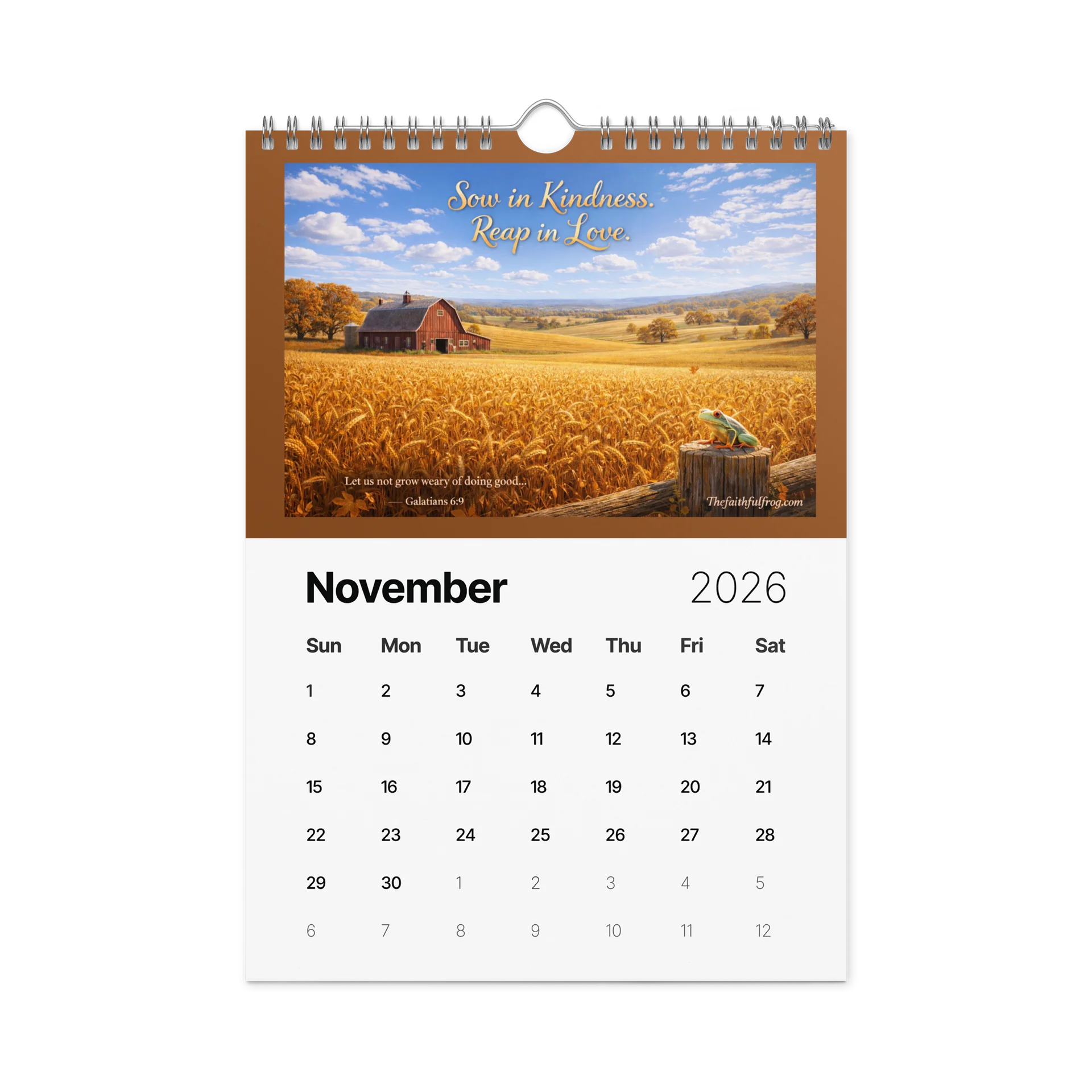 Heaven's Artwork 2026 Wall Calendar product image (11)