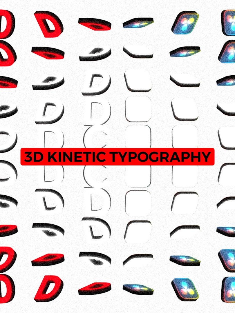 3D Kinetic Typography Project Files product image (1)