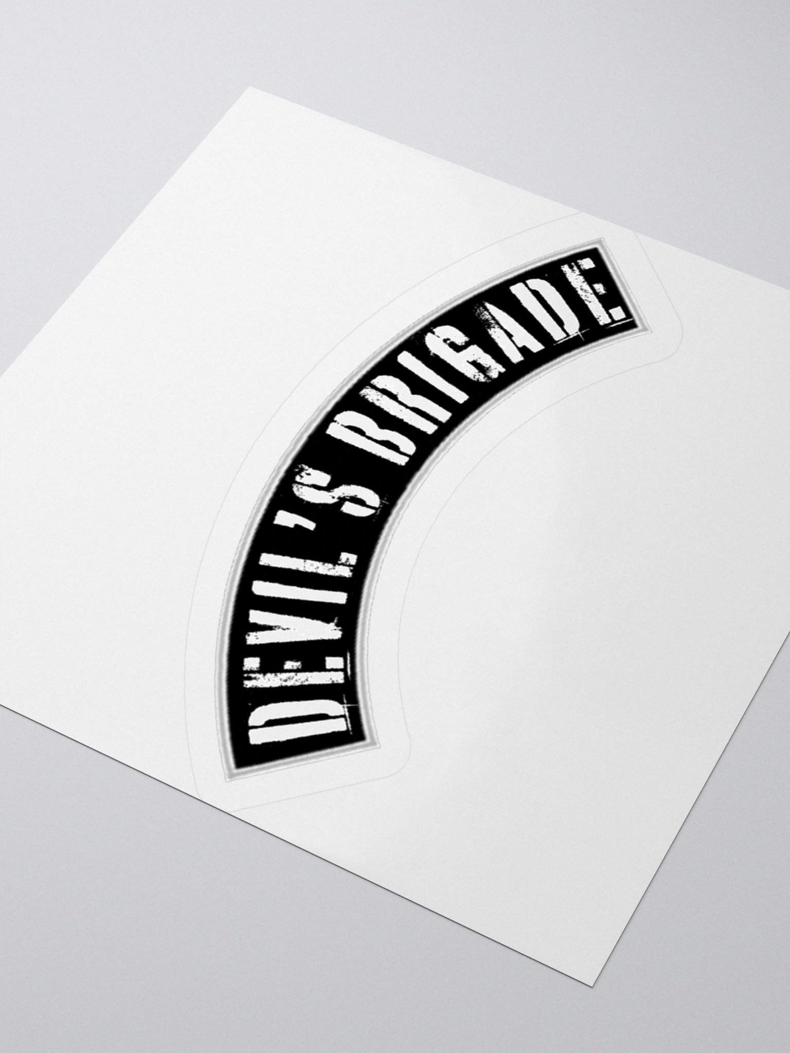 Devil's Brigade Rocker Sticker product image (9)