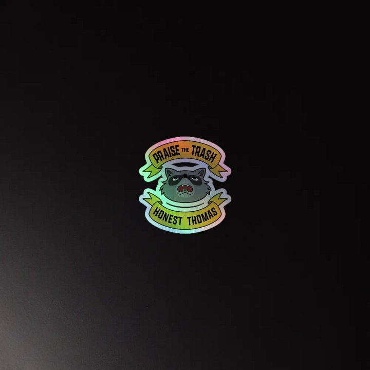 Praise the Trash Holo Sticker product image (4)