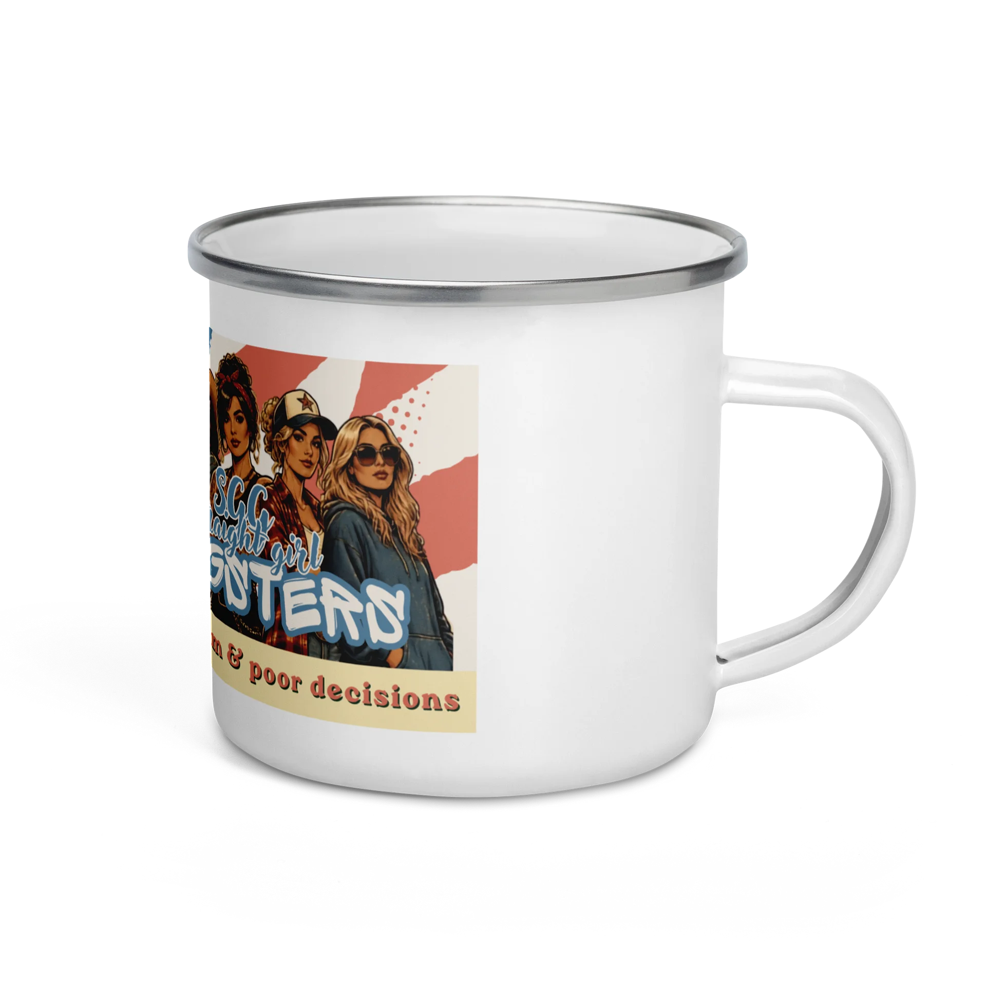 Straight Girl Gangsters (enamel mug) product image (3)