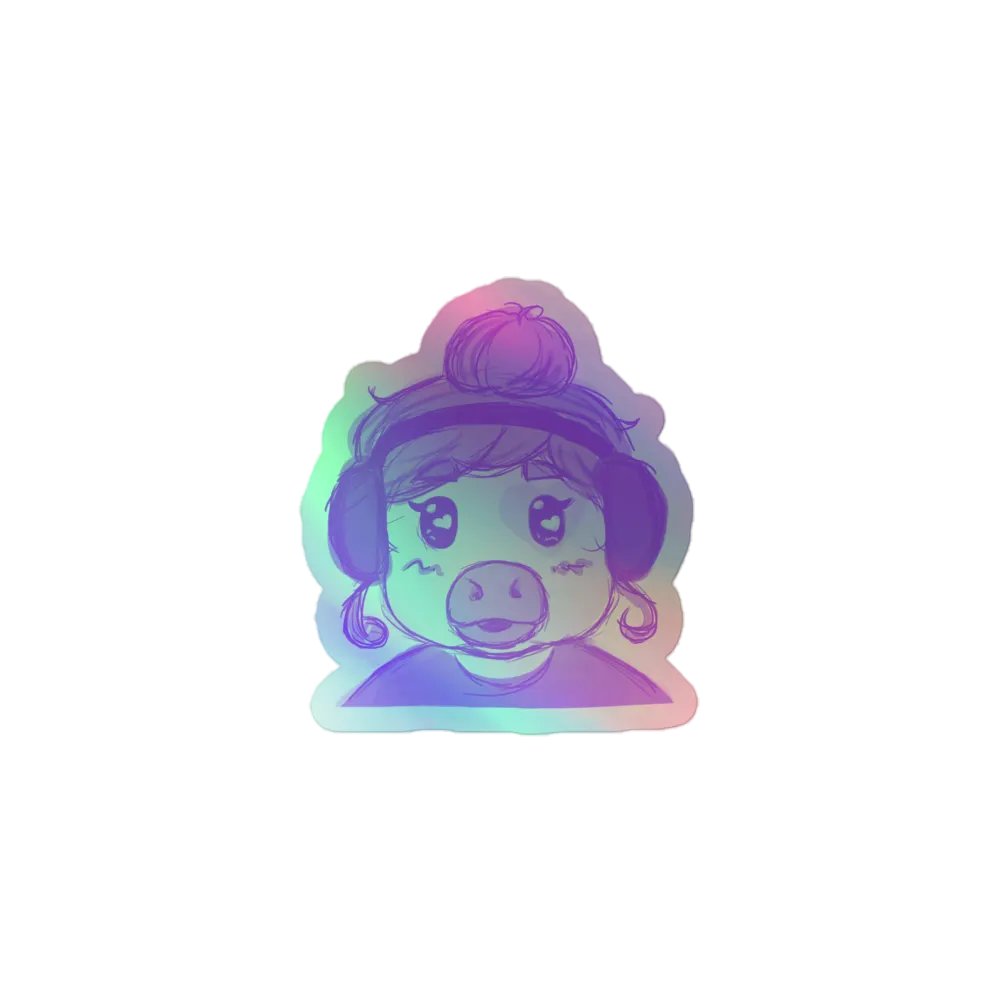 StreamerMoo - Holo Sticker product image (1)