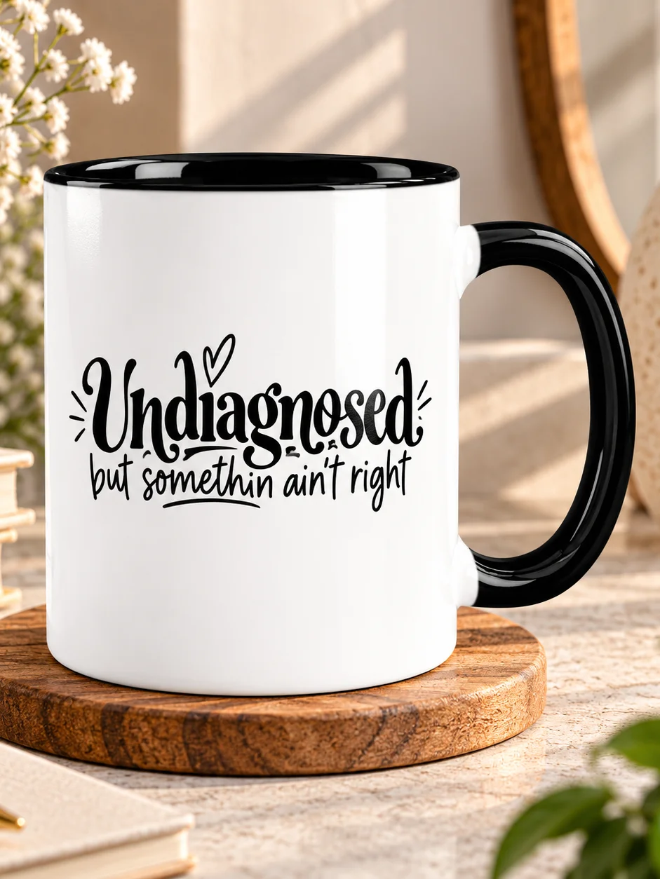 Undiagnosed But Somethin Ain't Right Ceramic Mug product image (1)