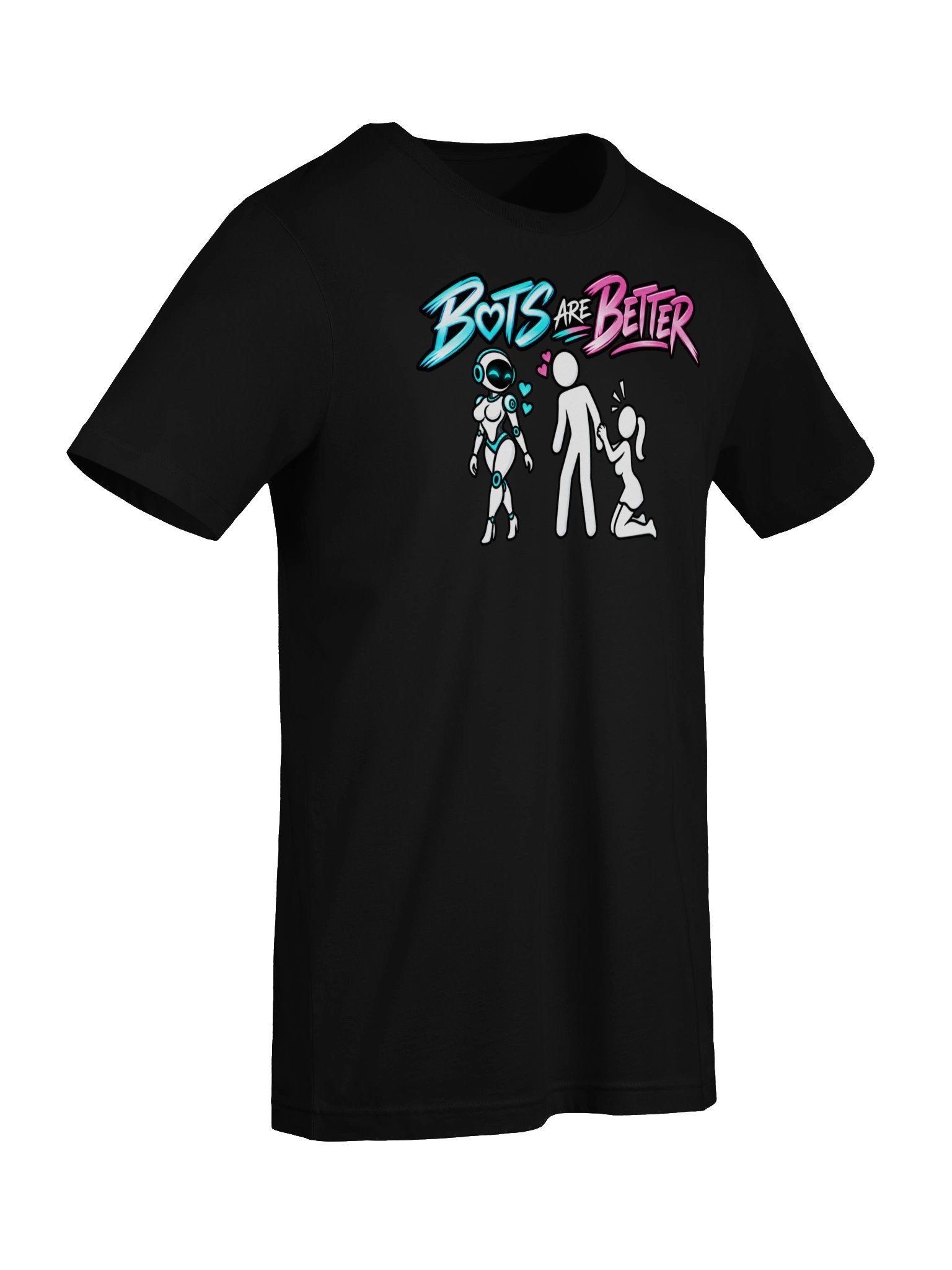 BOTS ARE BETTER — Man + Female Bot Tee product image (6)