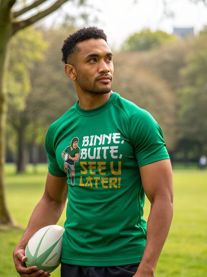Binne, Buite, See u later! rugby t-shirt product image (2)