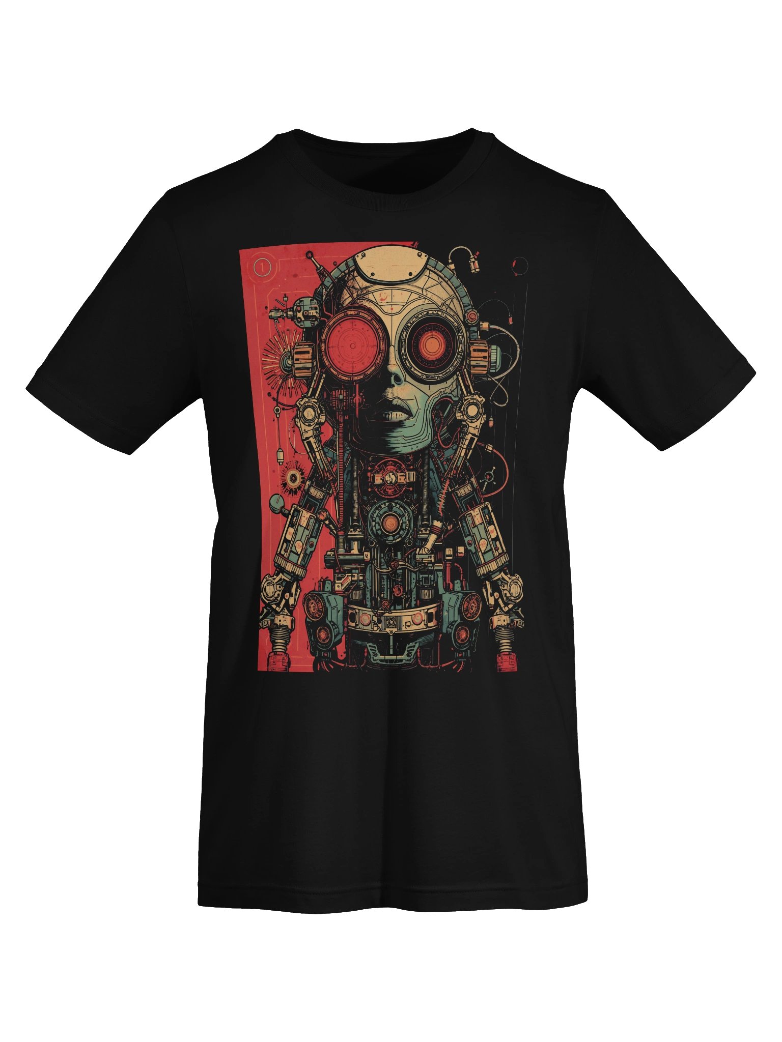 Retro Robot Circuit Lightweight T-Shirt product image (4)