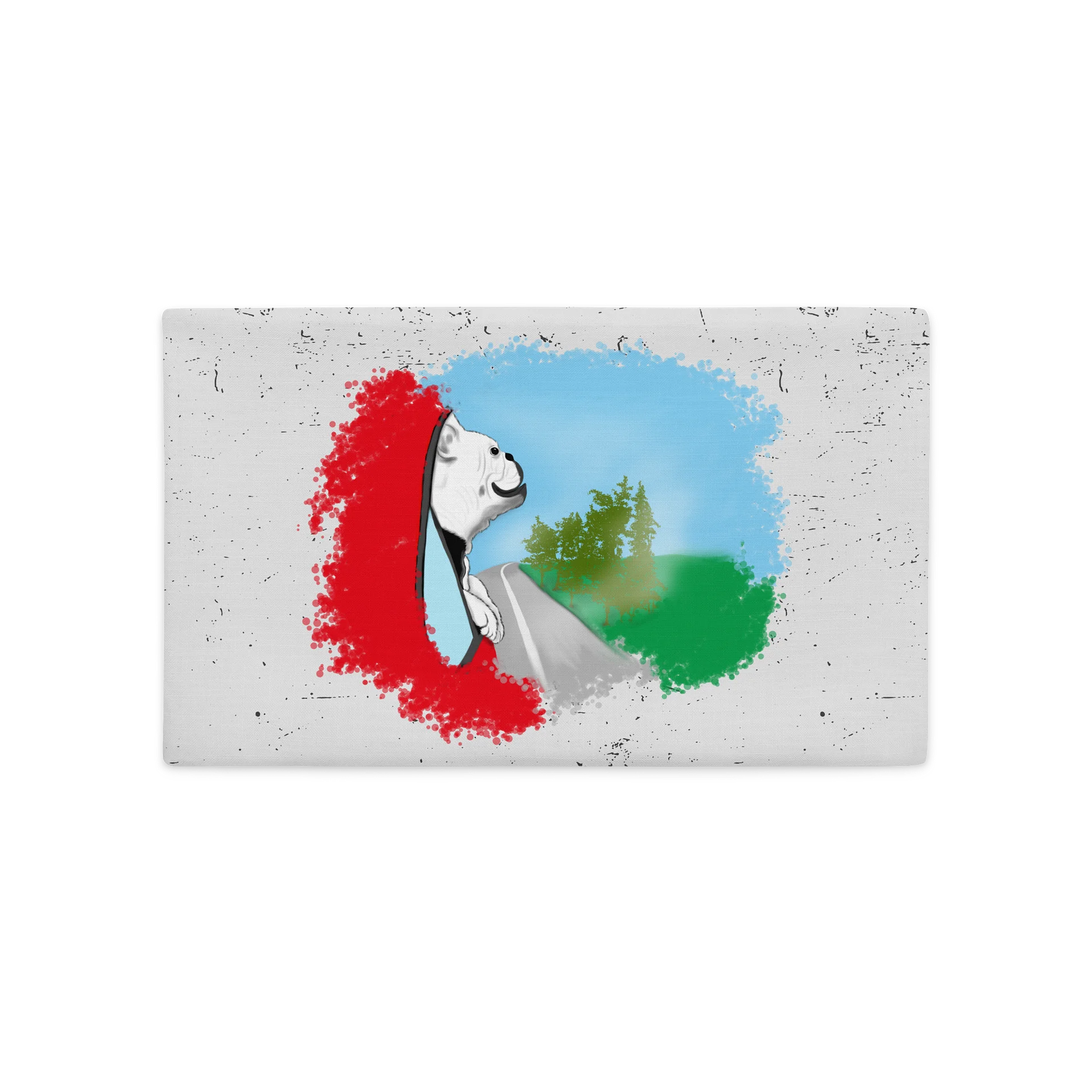 "Dog looking out car window" Premium Pillow Case product image (1)