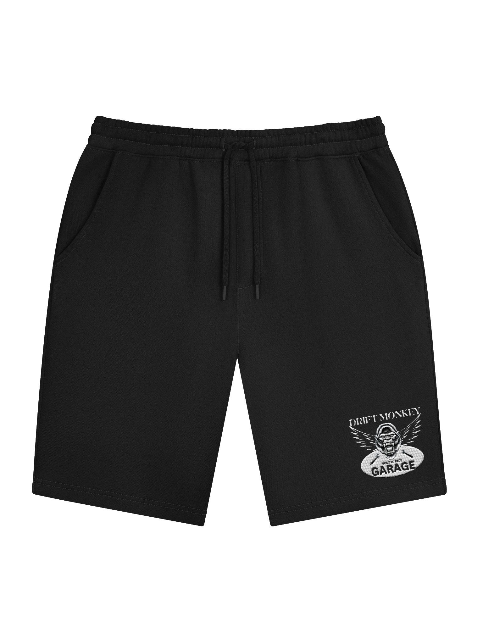 Drift Monkey Garage Racing Emblem Fleece Shorts product image (3)