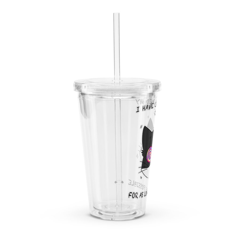 Rage Cat Clear Plastic Tumbler product image (3)