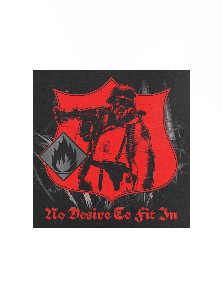 "NO DESIRE TO FIT IN" POSTER RED product image (4)
