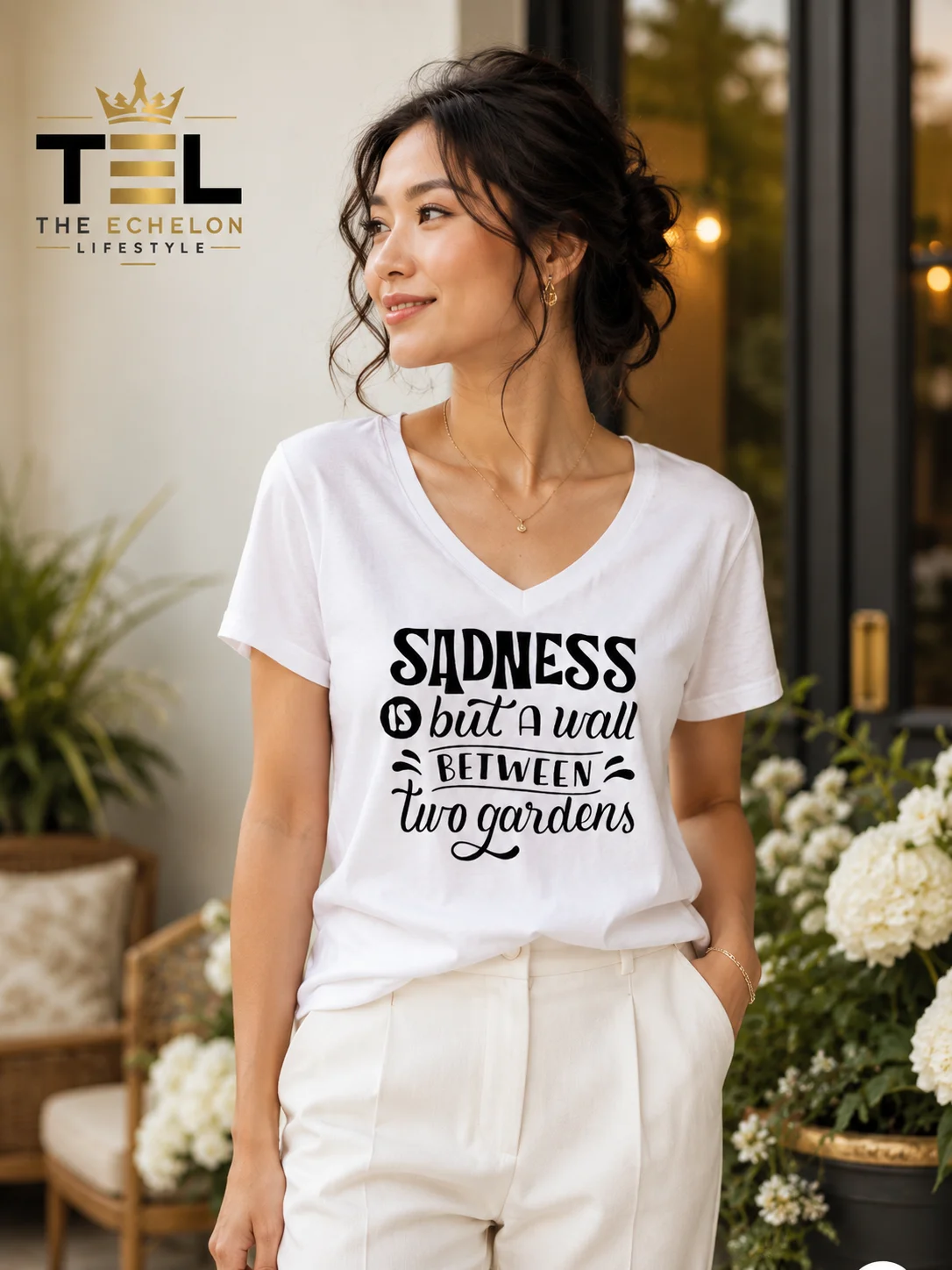 Women's V-Neck - Positivity product image (1)