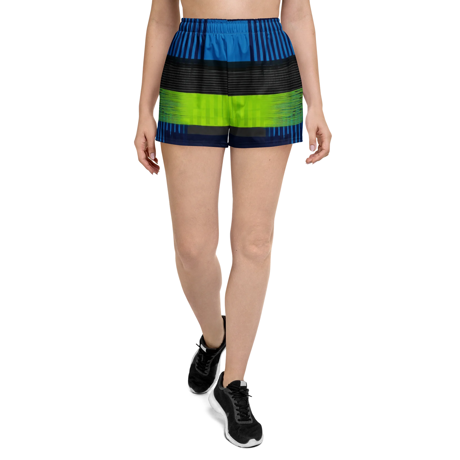 Neon Geo Mirror Athletic Shorts product image (1)
