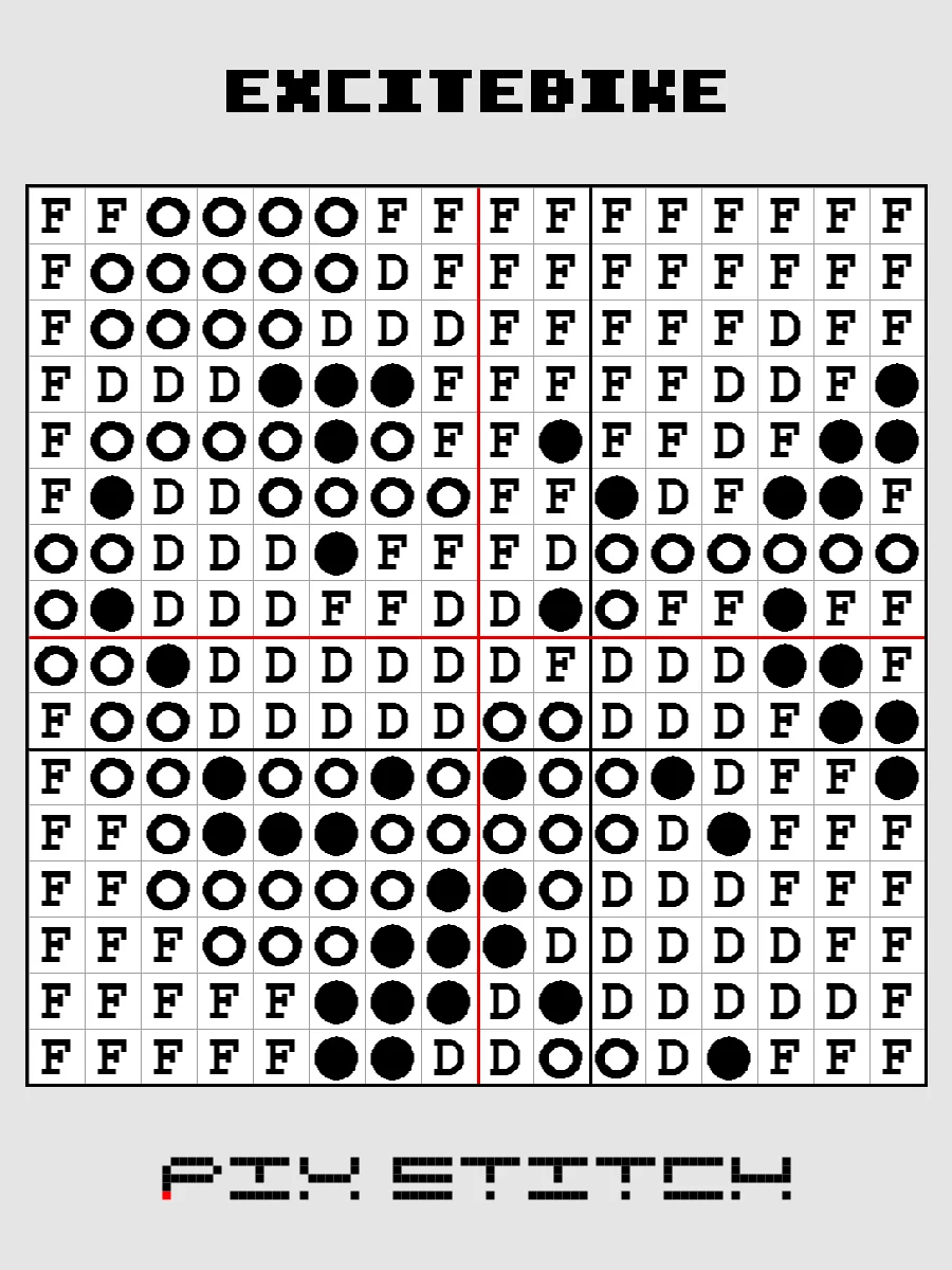 Excitebike Pixel Art product image (3)
