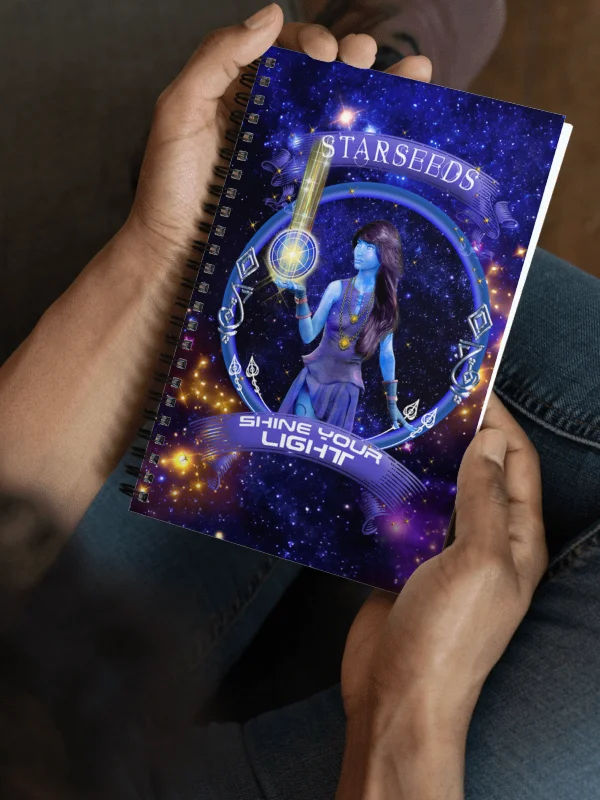 Starseeds Shine Your Light Spiral Notebook product image (1)