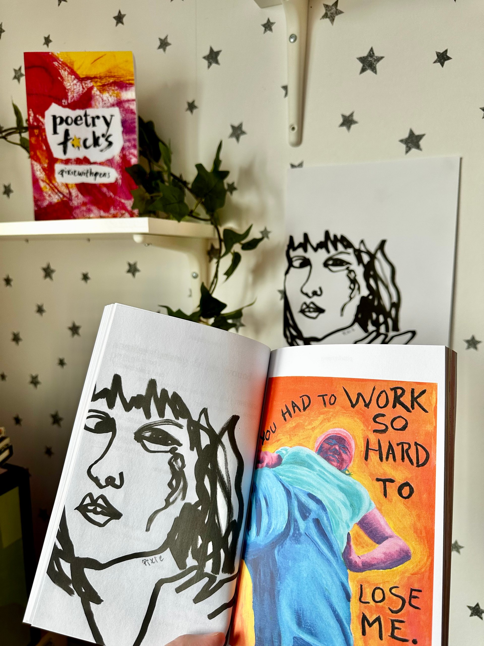’hangover’ original drawing from ’poetry f*cks’ product image (3)
