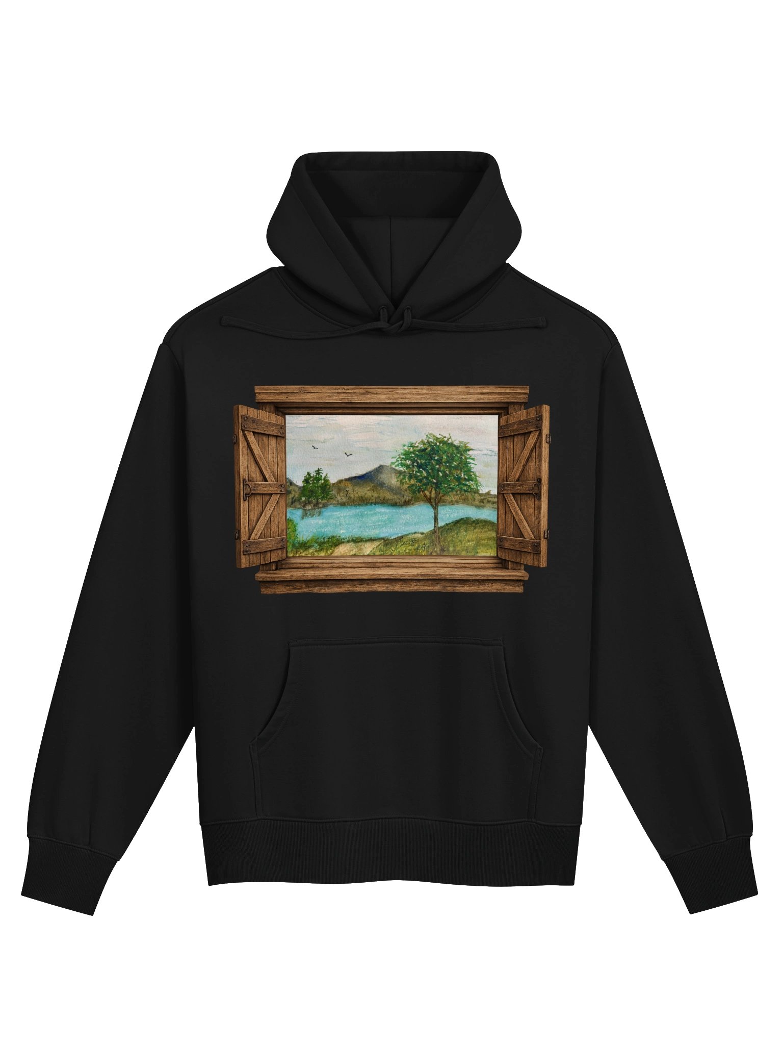 Window to the Soul” – Sandra King Art Hoodie (Black) product image (1)