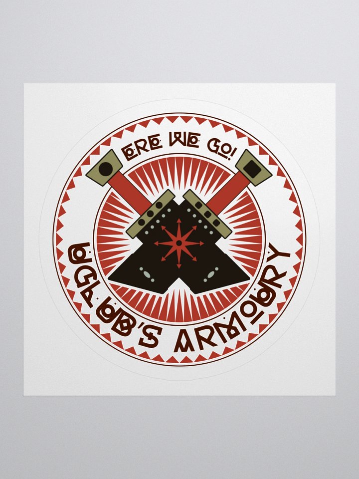 Uglub's Armoury Logo Sticker product image (1)