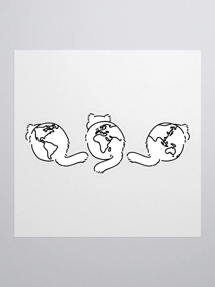 Planet Manul Trio - Sticker product image (3)