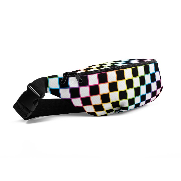 Rainbow Checkered Fanny Pack product image (2)