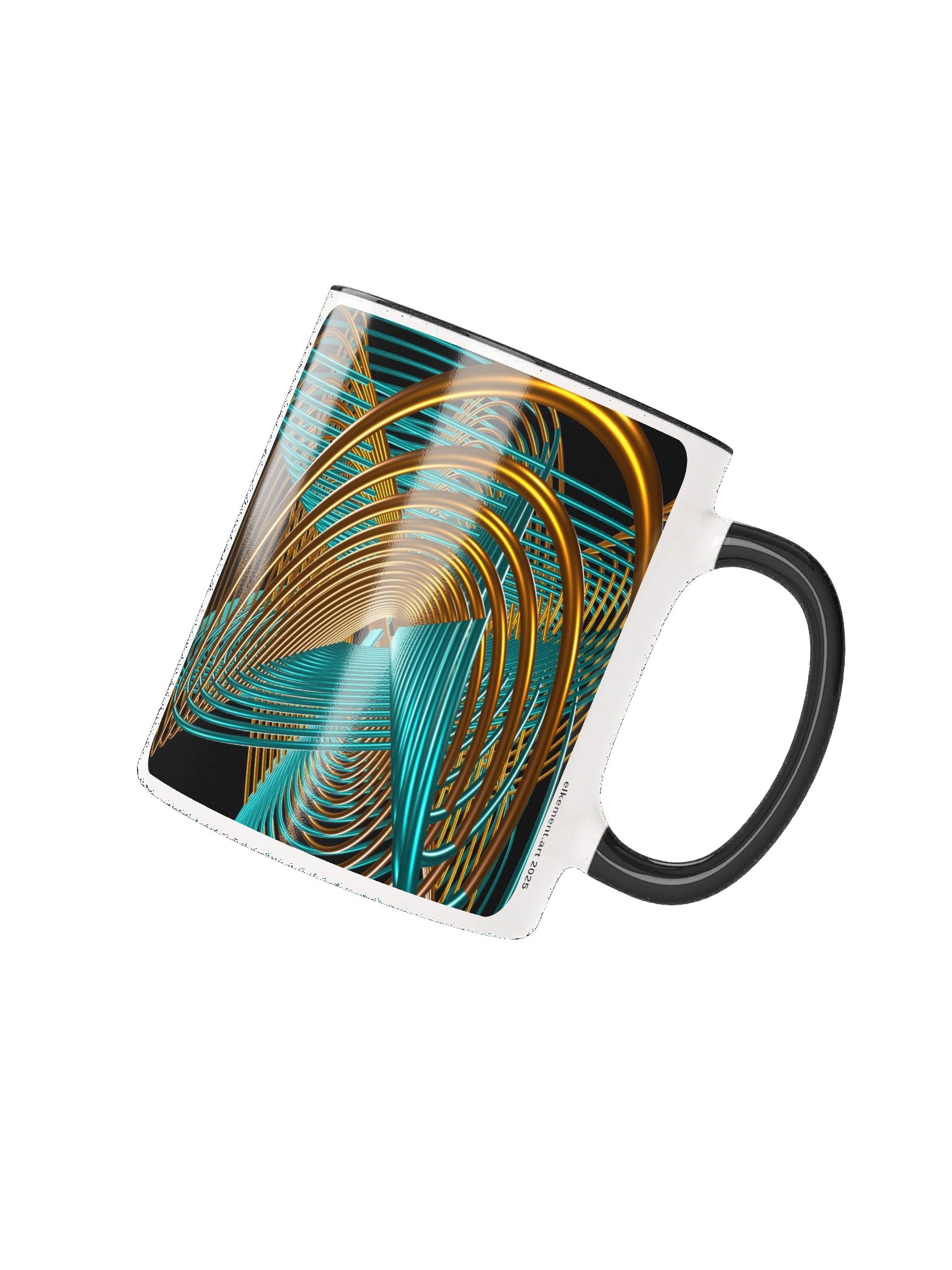 Oscilloscopic Dance 1+2 - Lissajous Figures Mathematical Art Mug product image (1)