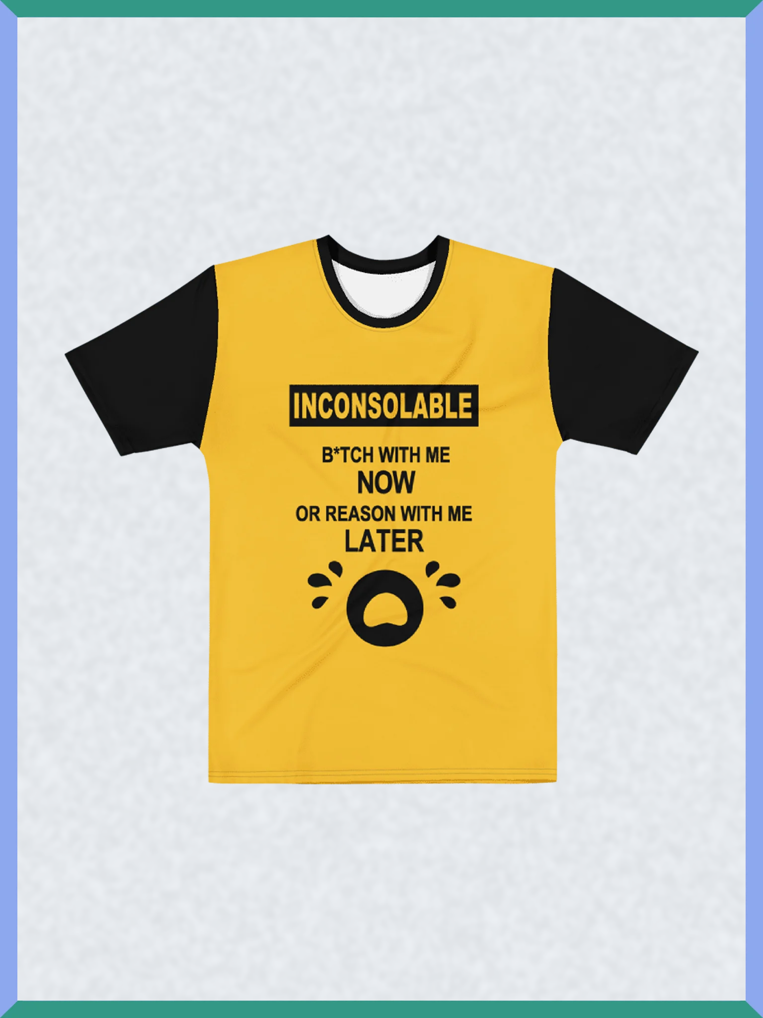 Inconsolable Statement Black Sleeved - Shirt product image (1)