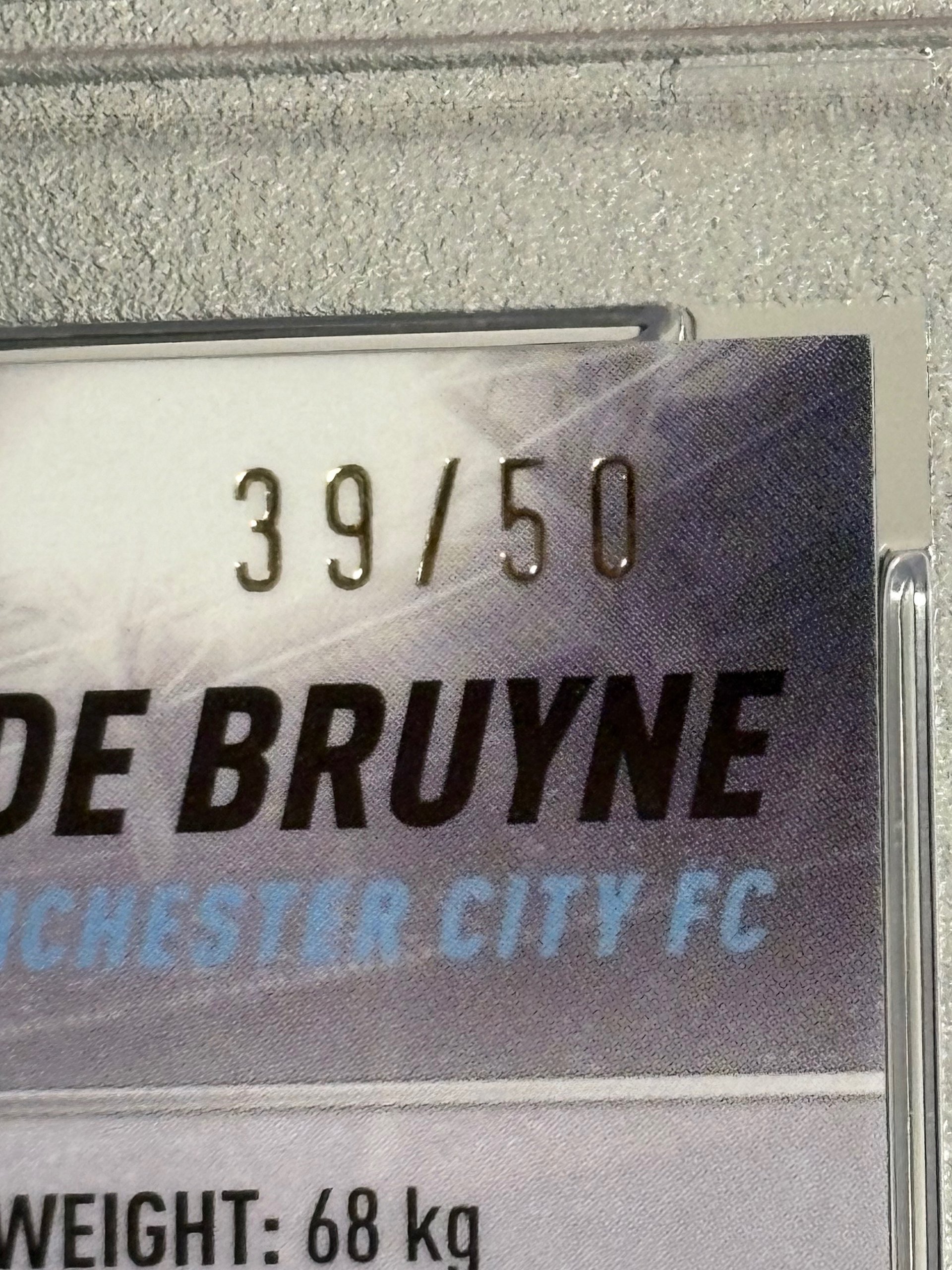 Kevin De Bruyne 2021-22 Topps Stadium Club UCL Gold Auto /5 PSA 10 product image (5)
