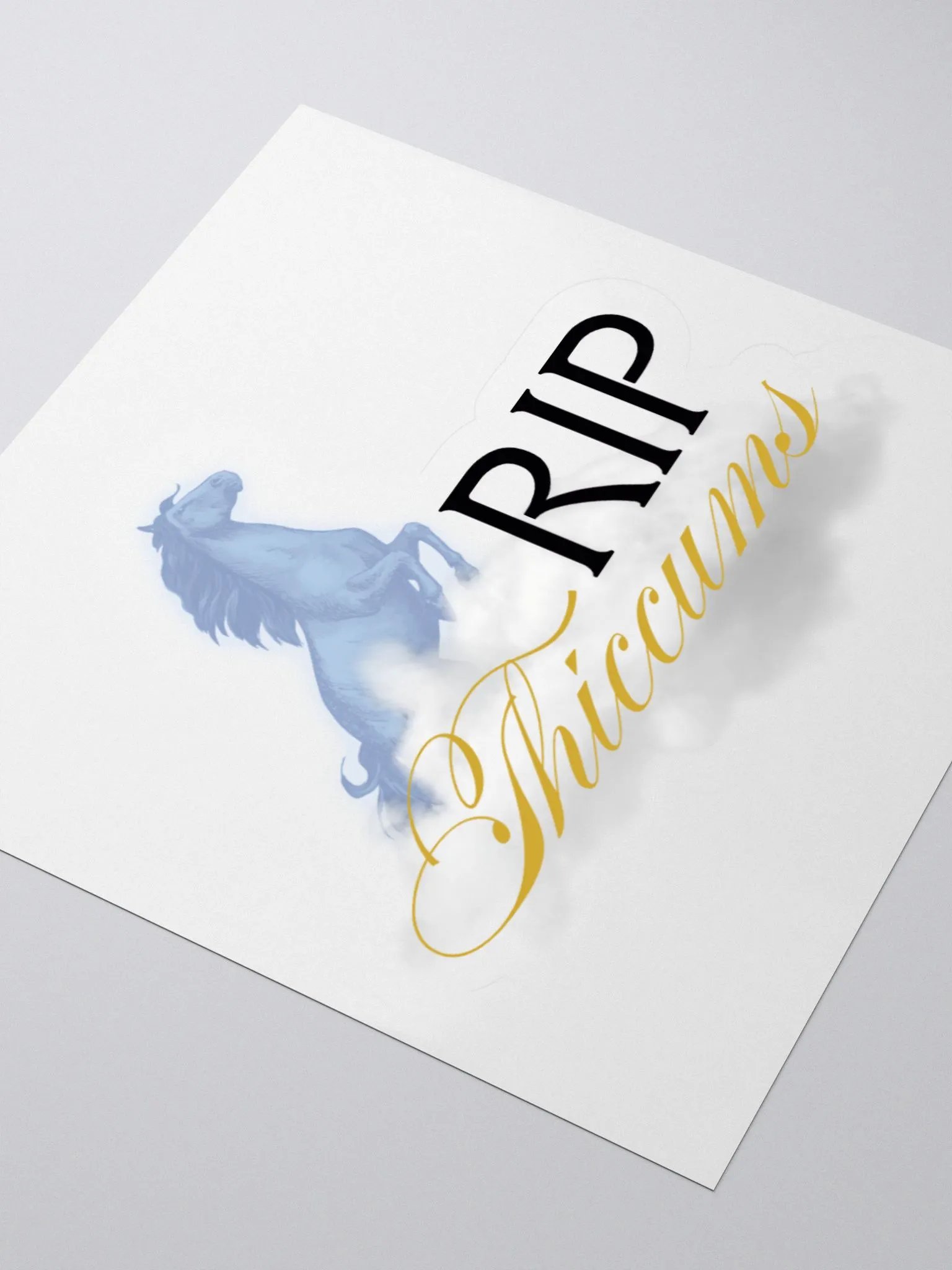 "RIP Thiccums" Sticker product image (4)