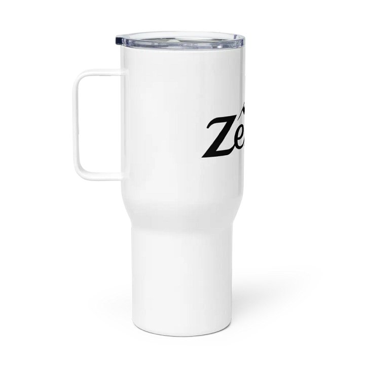 Zenith Insulated Travel Mug with Handle - 25oz Stainless Steel, White, Mountain Design product image (2)
